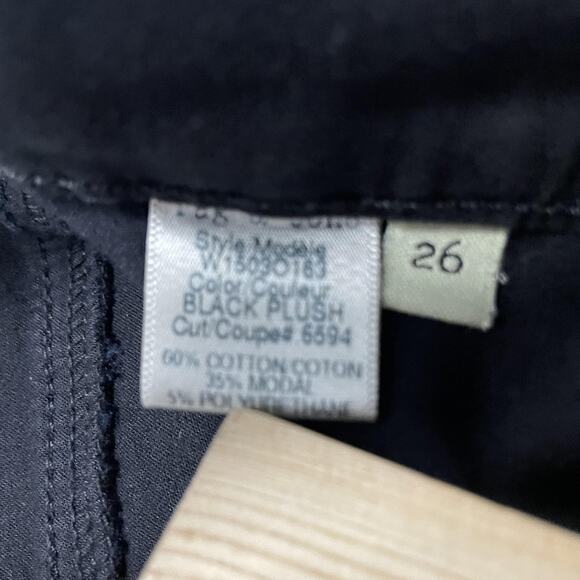 rag & bone/JEAN Jeans Womens 26 Black Plush Skinny Legging Cut 6594 W1800163 - Picture 4 of 8